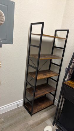 Industrial Ladder Bookshelf 5-Tier