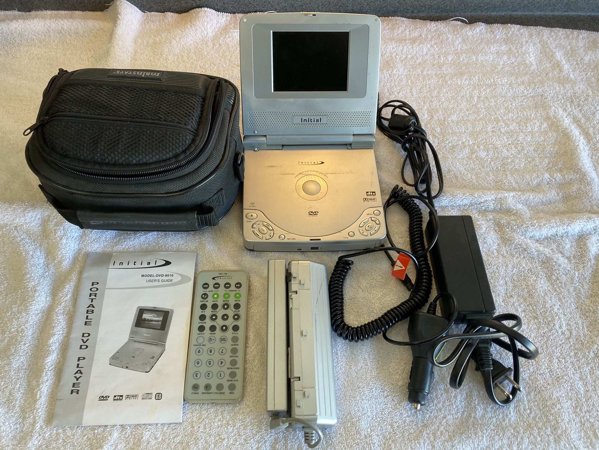 Initial DVD-9510 is a 4-inch, portable DVD player