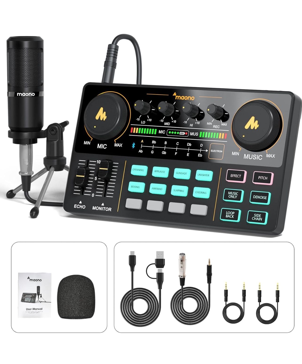 MaonoCaster Podcast Equipment All In One Production