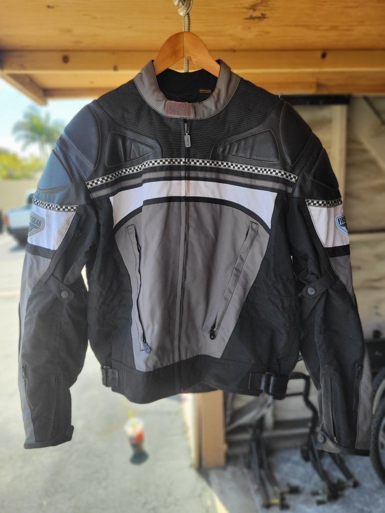 Like NEW ' First Gear  TEX  and Leather Jacket 