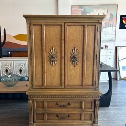 Gorgeous Wood Dresser / Armoire / Wardrobe / Hutch