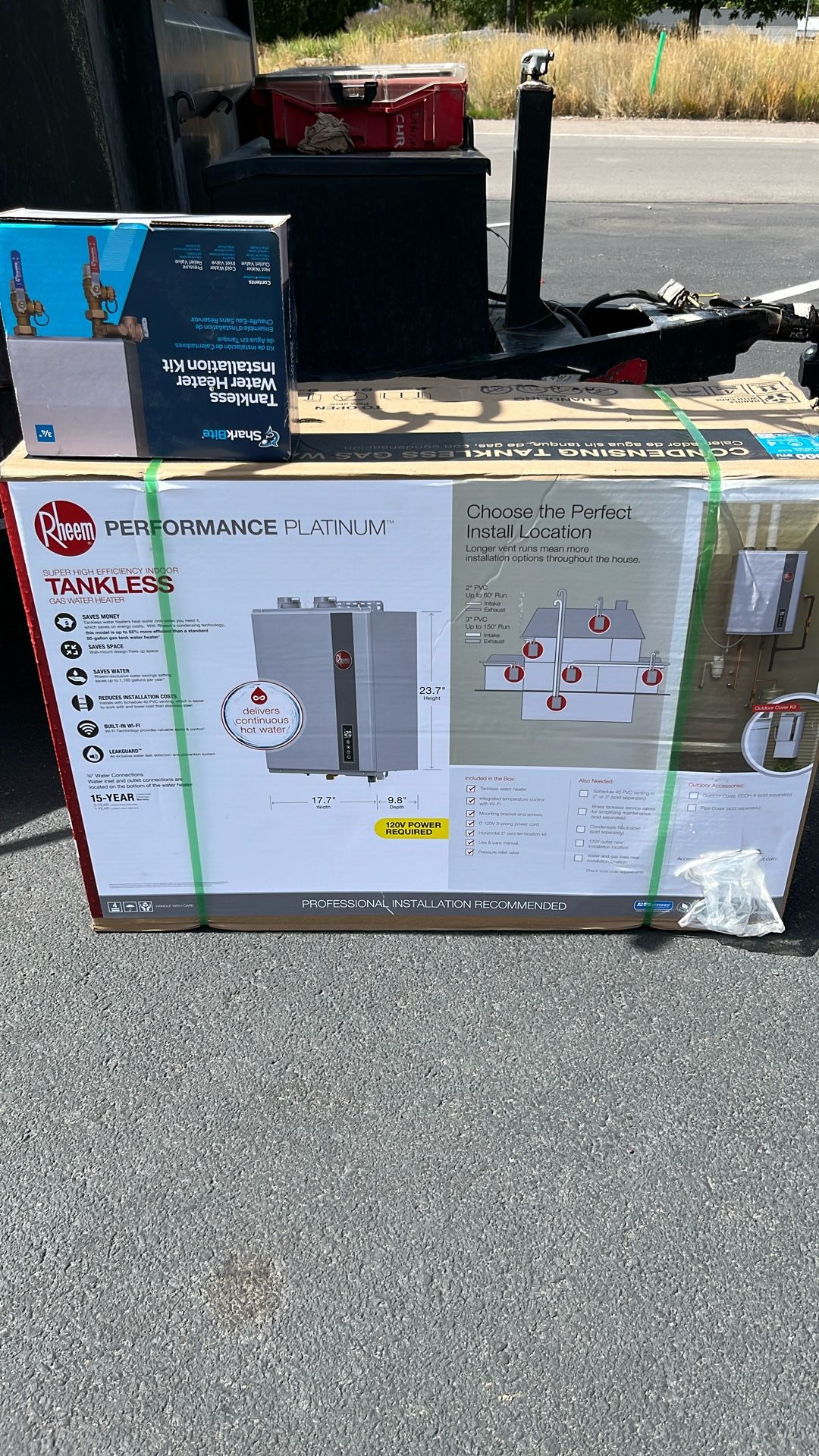 Rheem Performance Platinum super high efficiency, indoor tankless gas water heater