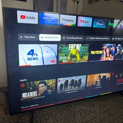 4k TCL Smart Tv 65" 2021 Year
