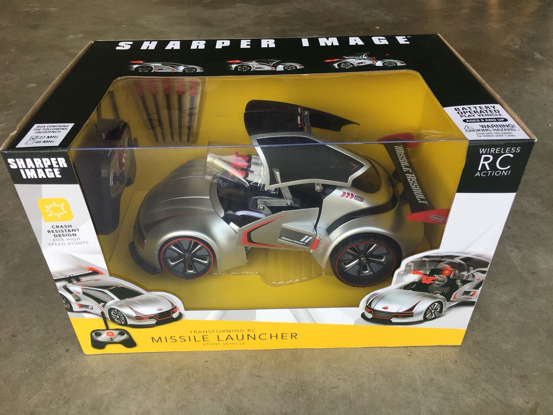 Sharper image transforming rc missile best sale launcher