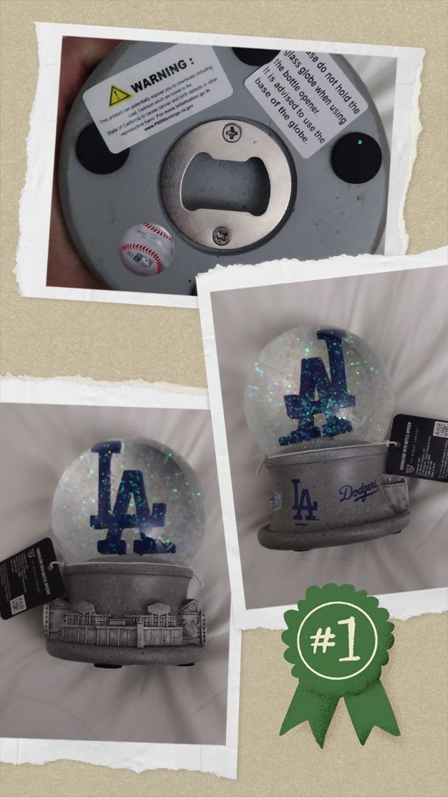 Dodgers Snow Globe