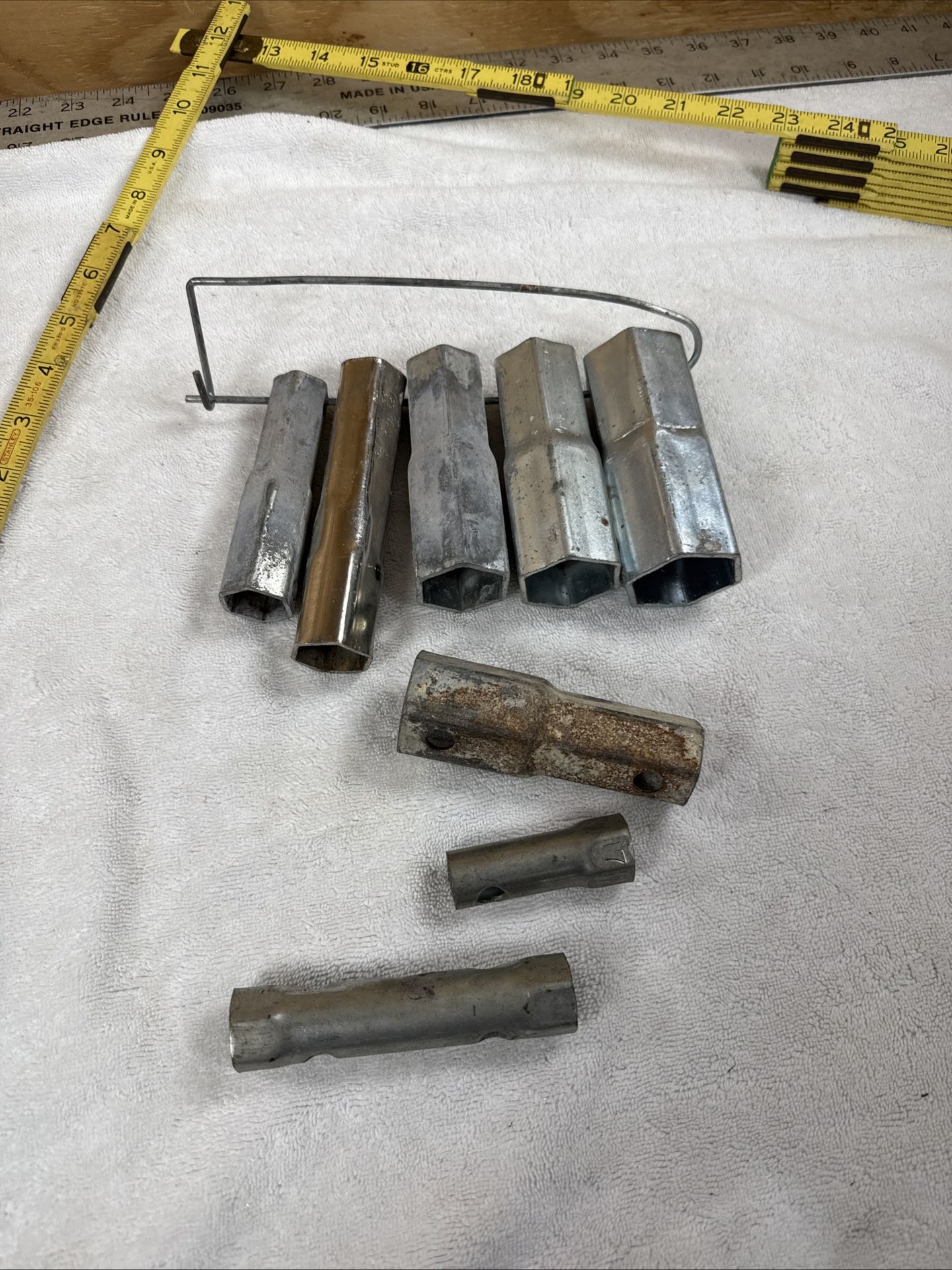 LOT of plumbing socket wrenches for recessed tubshower valves tub fittings and nuts SEE PHOTOS The thin shell design allows the tool to fit deep into