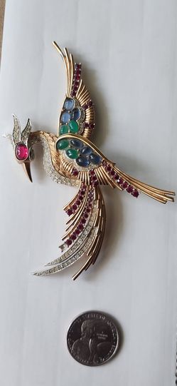 Marcel Boucher Bird Phoenix Brouch 7759P