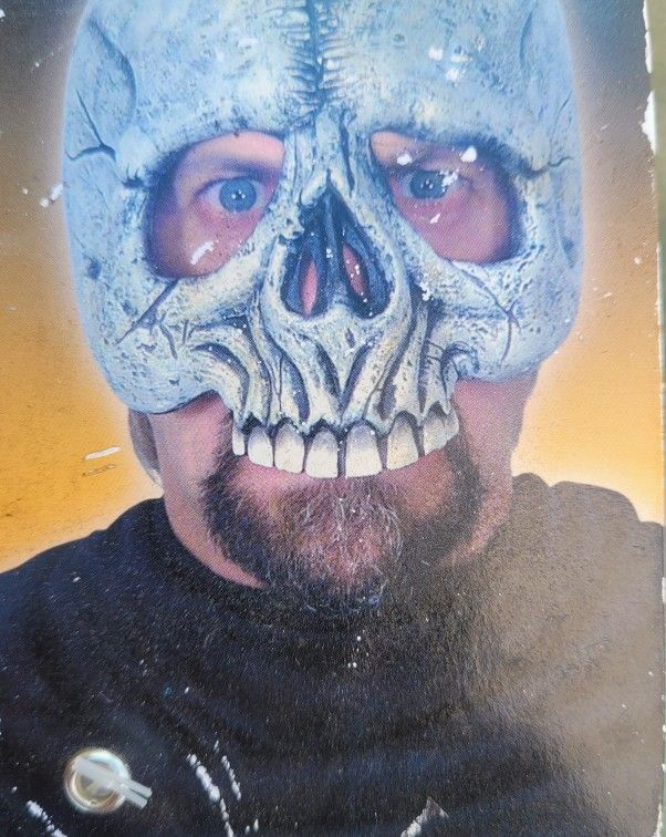 Midnight Creatures Deluxe Vinyl Halloween Mask Head Topper Half Mask Skull Eery