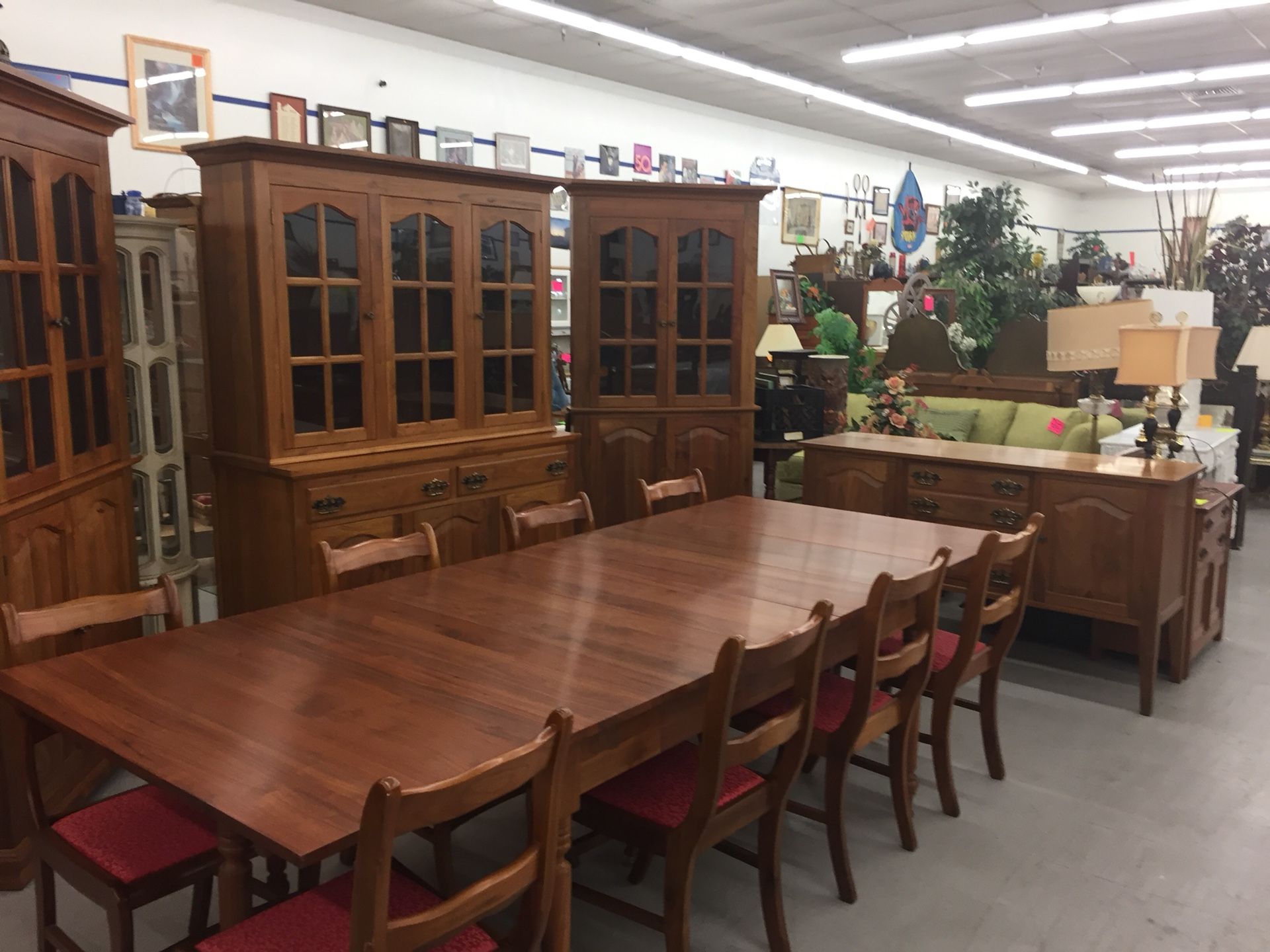 Tom Blue dining table &8 chairs