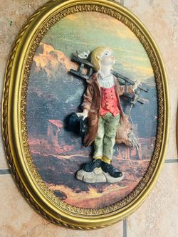 Cuadros italianos en relieve 3D estilo capodimonte