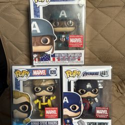 Captain America Funko 3pk