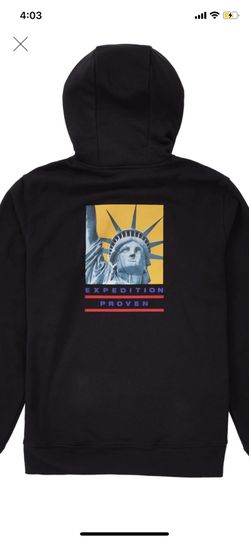 Supreme The North Face Statue of Liberty Hooded Sweatshirt Black Size Large Brand New
