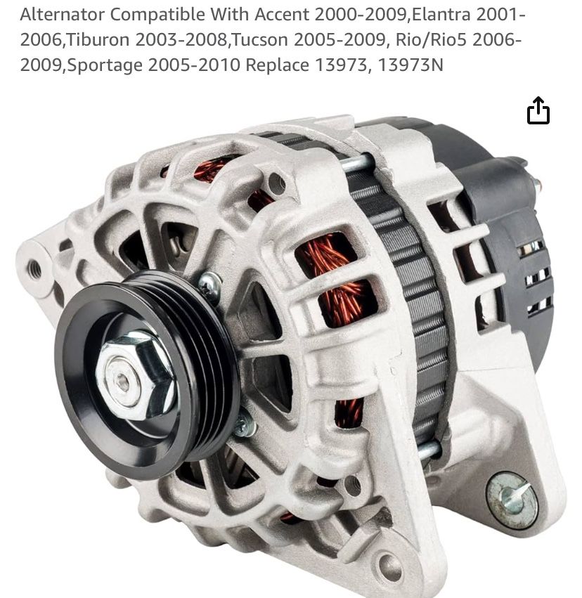 2003 Hyundai Elantra Alternator 