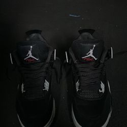 Jordan 4 Black Canvas