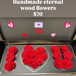 Eternal Wood Rose Box Valentines Day