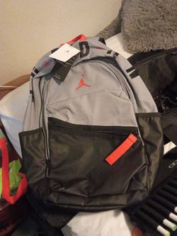 Jordan Jumpman Backpack Gray Black Red
