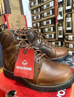 WORK BOOTS • // WOLVERINE HELLCAT WEDGE // waterproof slip resistant// 