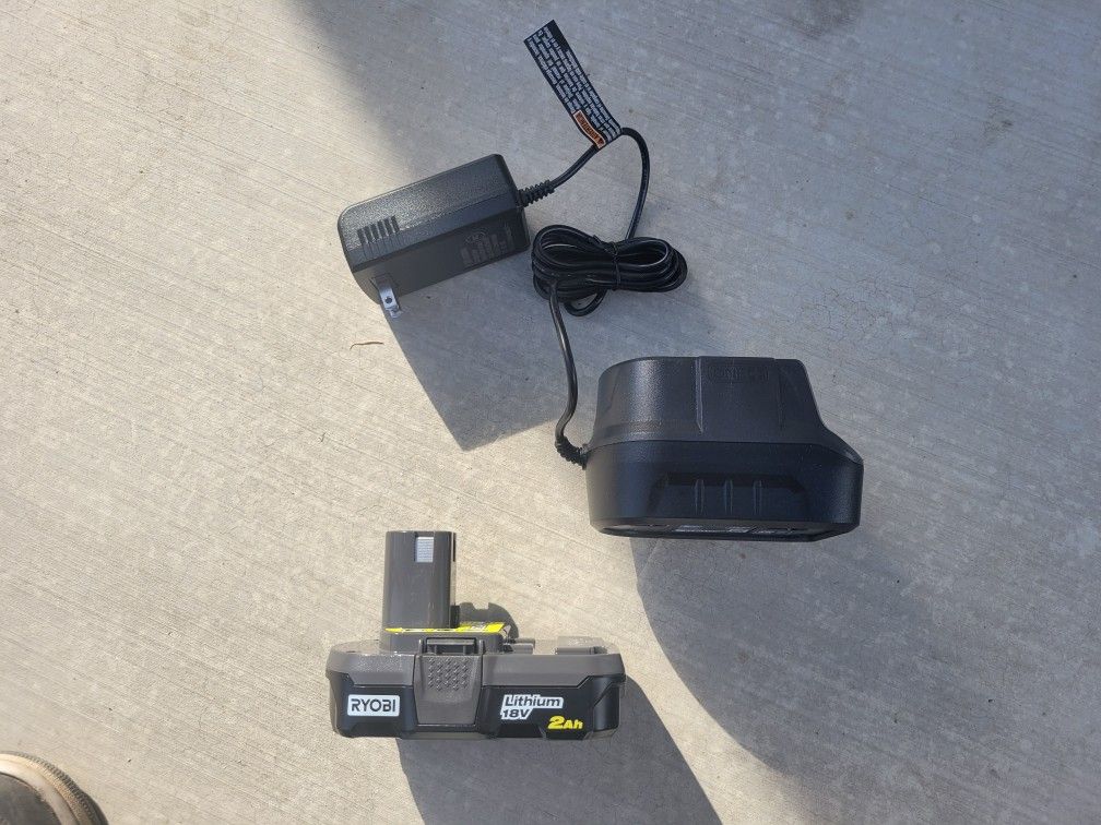 18 Ryobi 2ah Battery And Charger