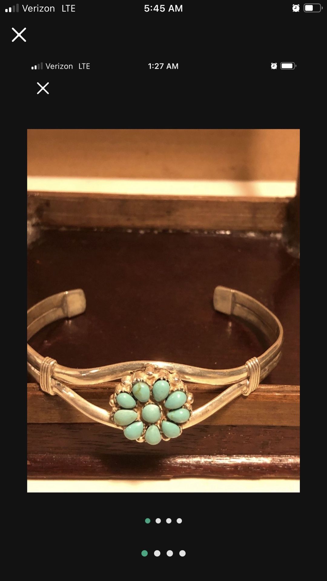 Turquoise & Silver Bracelet 40.00 Shipping Available