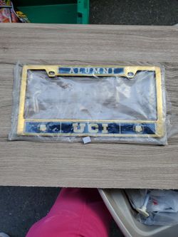 UCI. Brass License PLATE Holder