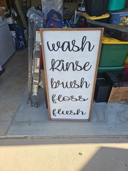 Large Bathroom Sign