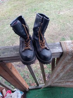 Danner Super Rain Forest Black Work Boots Size (10 Half)