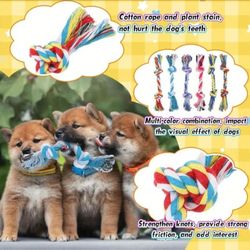 "PawFection Elite 12-Pack Dental Knot Ropes - Premium Chew & Play Bundle for Growing Pups"