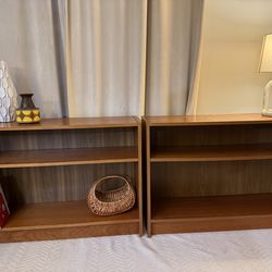 Mid Century Modern pair of shelves