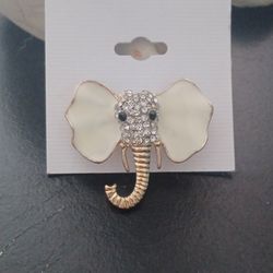 Elephant Brooch 