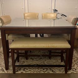 Big Slate Glass Top Table-Make An Offer