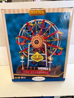 Lemax Village The Starburst 2006 64489 Ferris Wheel Carnival Lighted w/Sound CIB