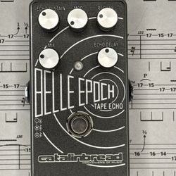 Catalinbread Belle Epoch Deluxe Tape Echo Guitar Effects Pedal Black/Silver