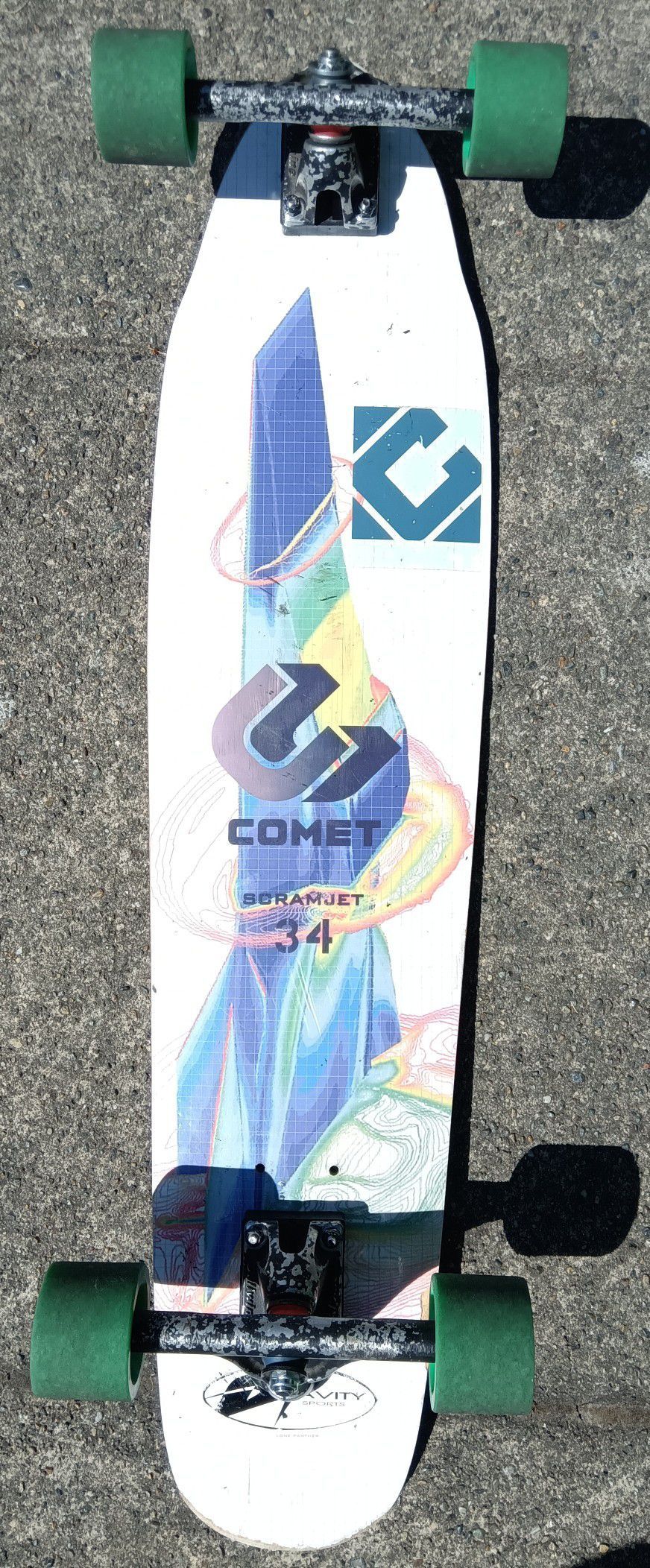 7.75" X 34" Comet Cruiser Skateboard