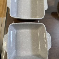 Set Of 2 Cerutil Portugal Stoneware Dish Oven Freezer Safe