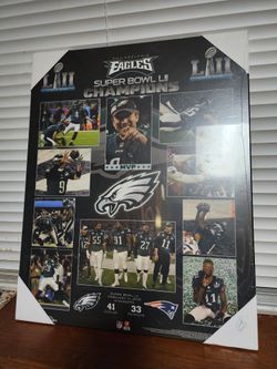 SUPER BOWL LII CHAMPIONS PLAQUE!!!