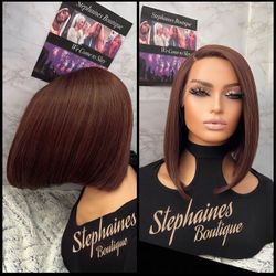 Human Hair Blended Lace Front Wig 