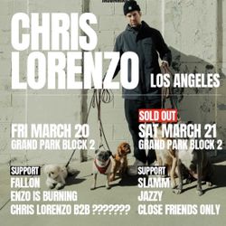 Chris Lorenzo Tickets For Sale Saturday 3/21/26