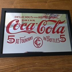 Coca Cola Mirror Advertisement Sign