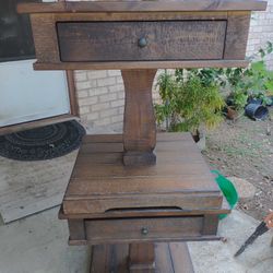 Wooden Lamp Tables (2)