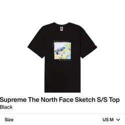 Supreme North Face Sketch Tee (Black - Medium) 