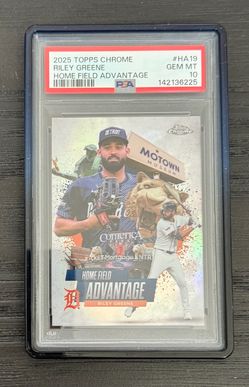 $140 2025 Riley Greene Topps Chrome Home Field Advantage SSP
