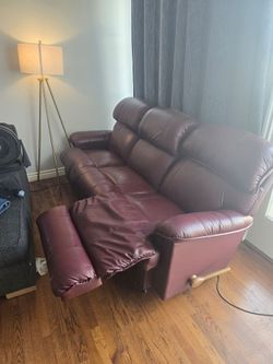 Burgundy couch