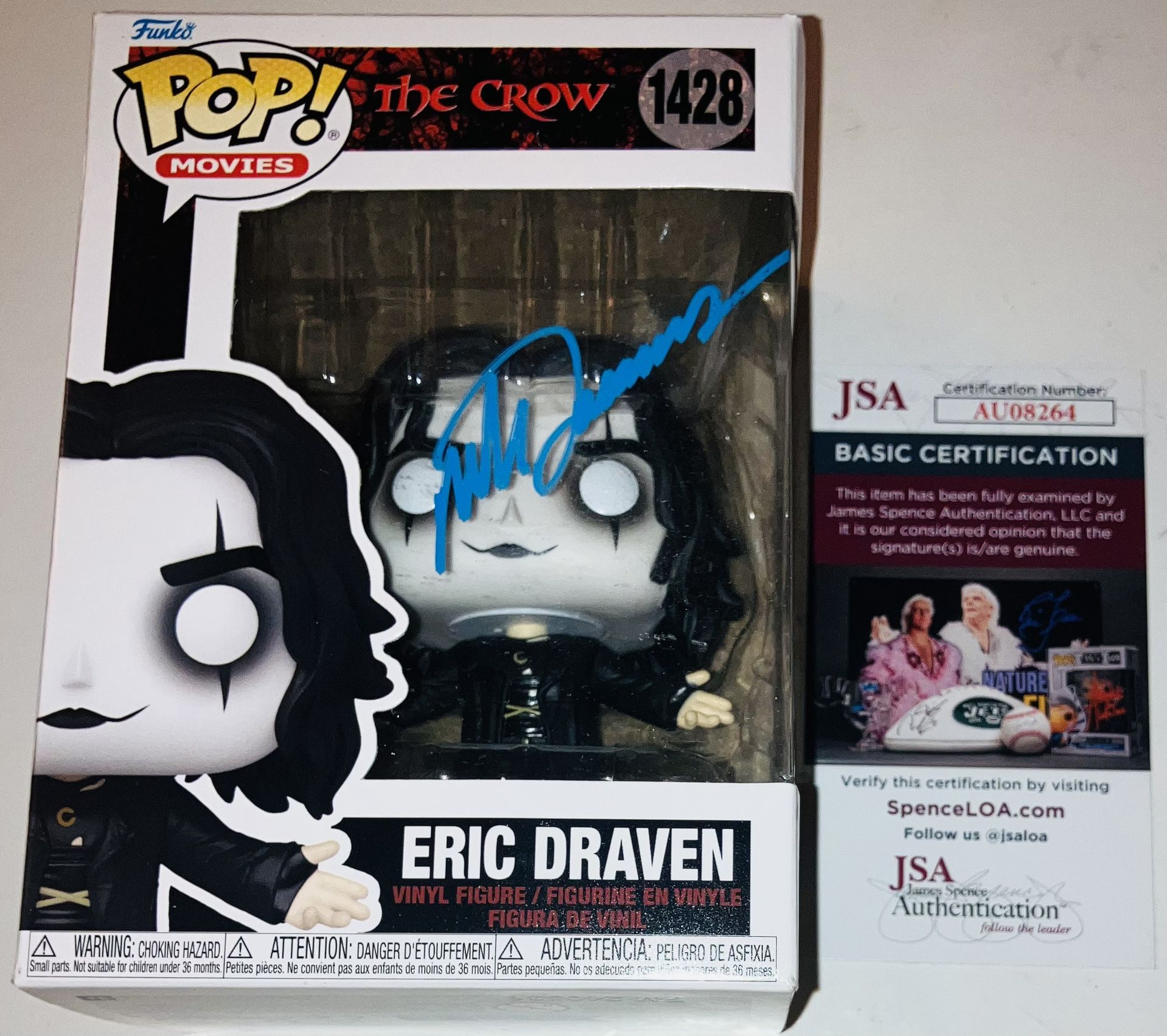 MARK DACASCOS SIGNED AUTOGRAPHED ERIC DRAVEN FUNKO POP FIGURE #1428 JSA COA RARE