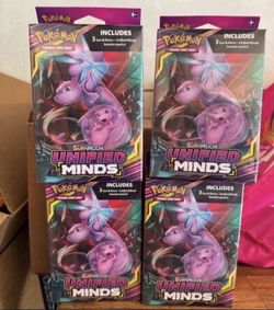 Pokemon Sun & Moon Unified Minds Hanger Box 3 Booster Packs Sealed