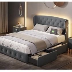 Linsy Queen Size Bed Frame