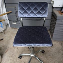 Velvet Blue Chair. Great Condition. 