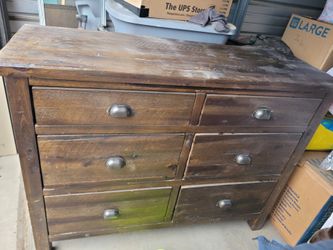 Solid wood dresser