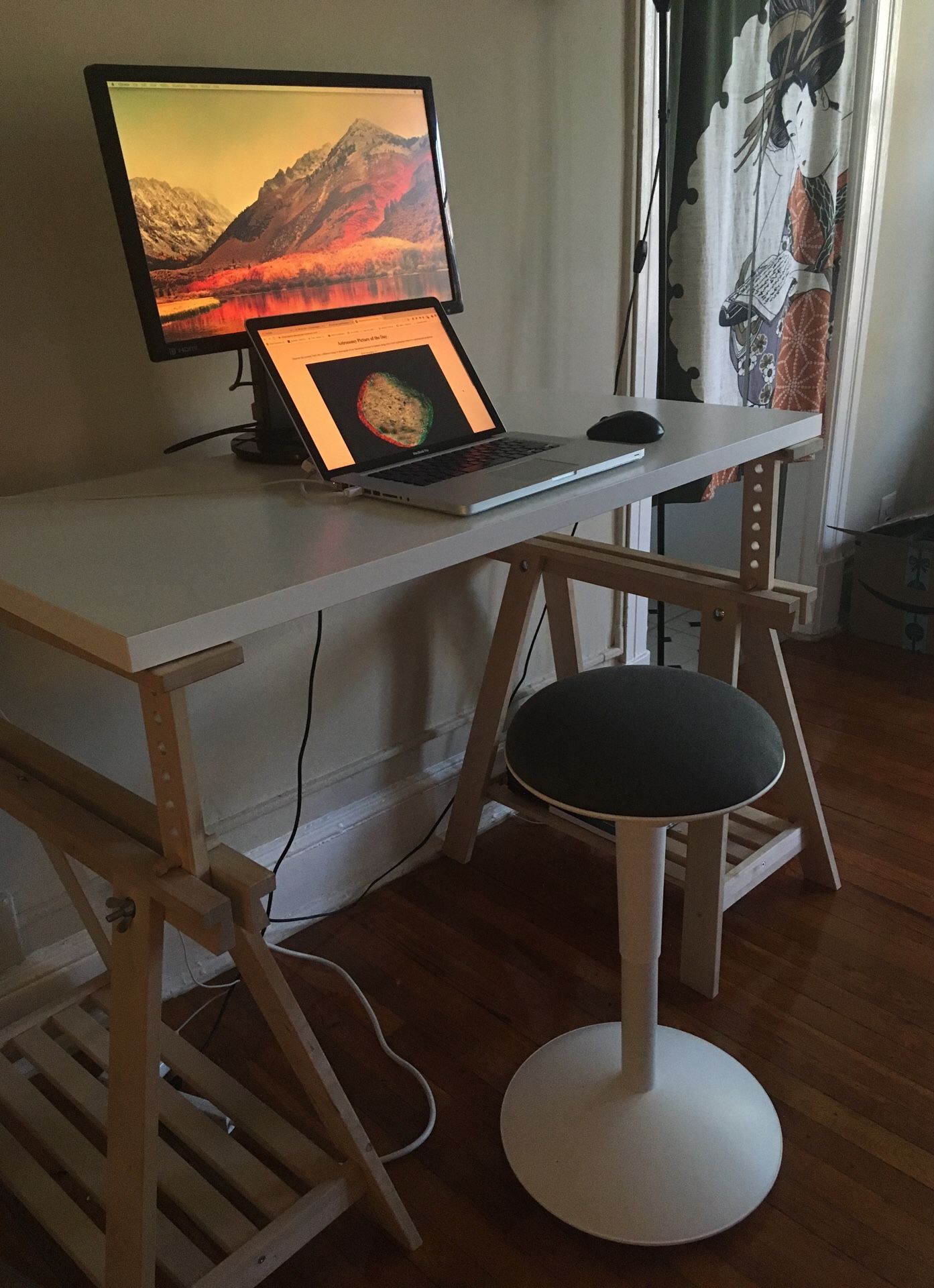 Desk and chair (2 sets of each)