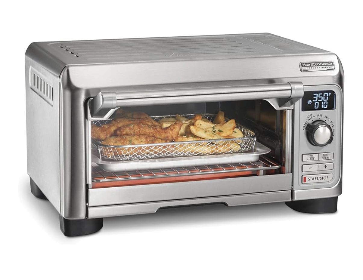 NEW Hamilton Beach Sure‑Crisp Air Fryer Toaster Oven – 6‑in‑1