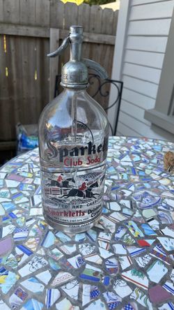 Vintage Sparkeen Club Soda Siphon Bottle (Sparkletts) – Mid-Century Barware